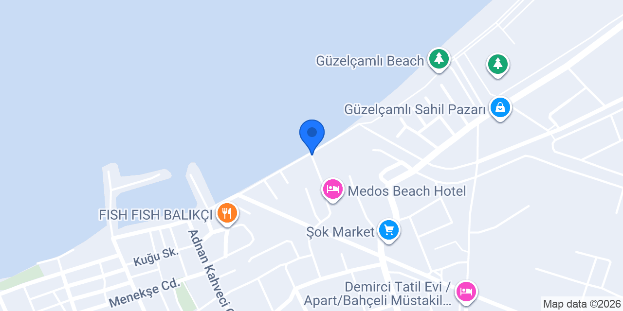 Medos Beach & Cafe & Bar konumu