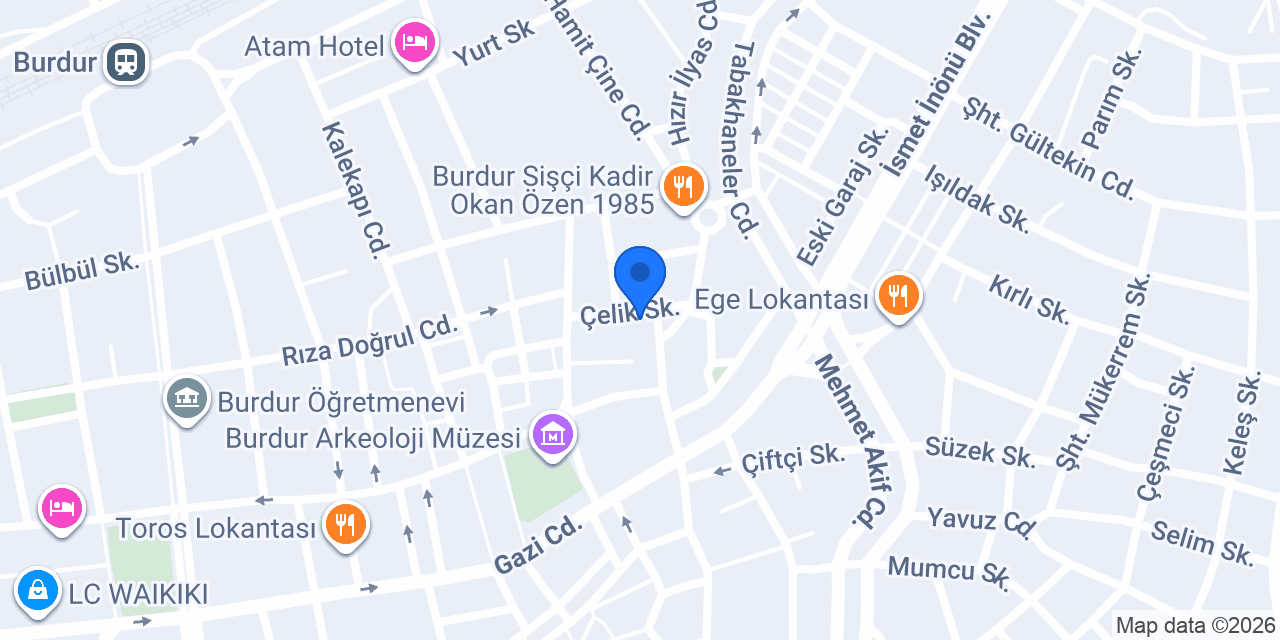 BurdurGaz konumu