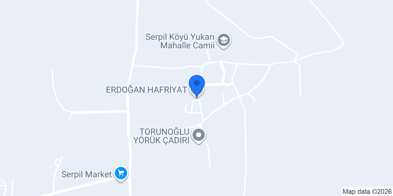 ERDOĞAN HAFRİYAT konumu