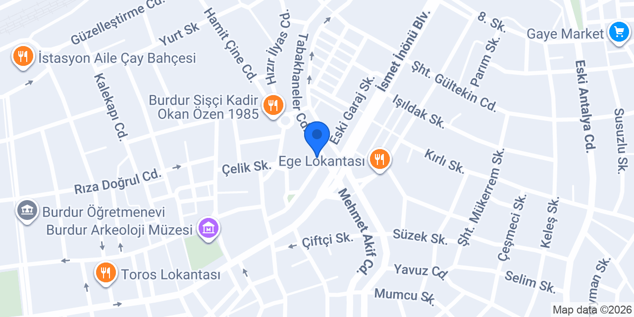 FİNAL KURS BURDUR konumu