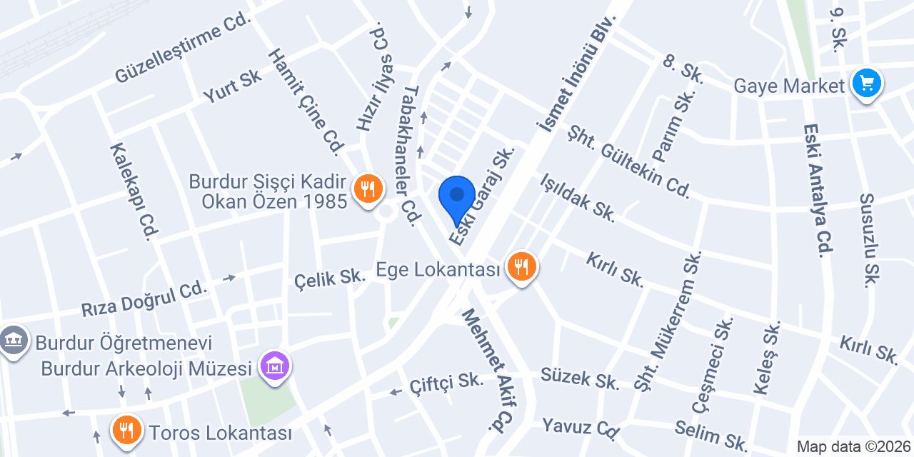 Atalay Motor konumu