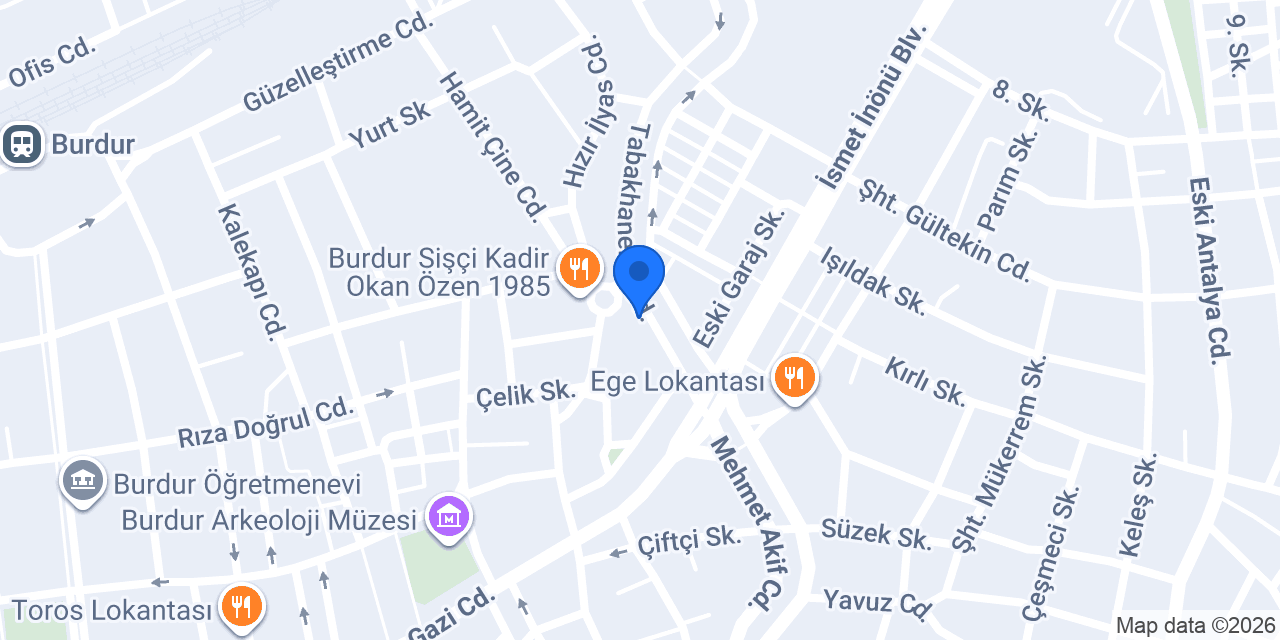 Mila Home Mobilya Burdur konumu
