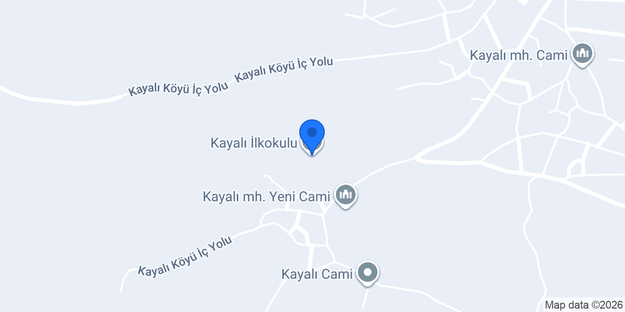 Kayalı İlkokulu konumu