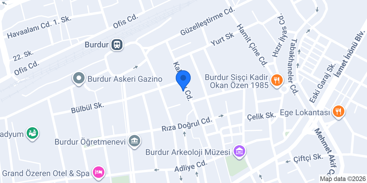 Özboyacı İöo konumu