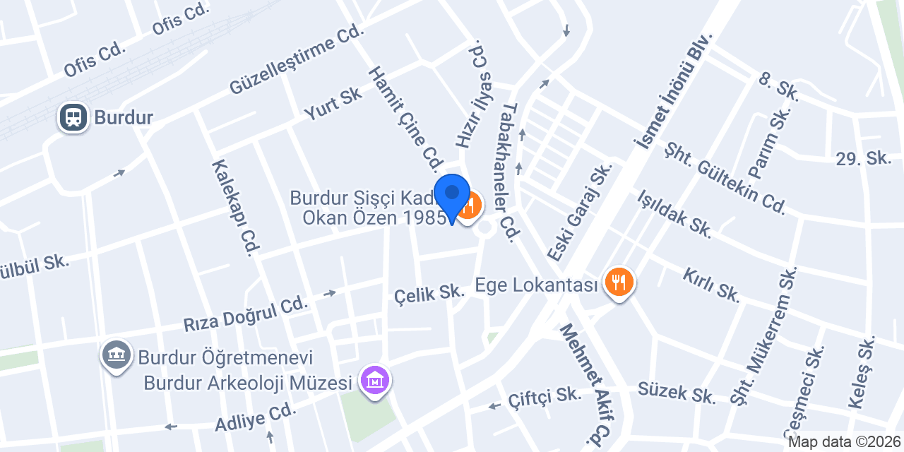 Özdoğan Eczanesi konumu