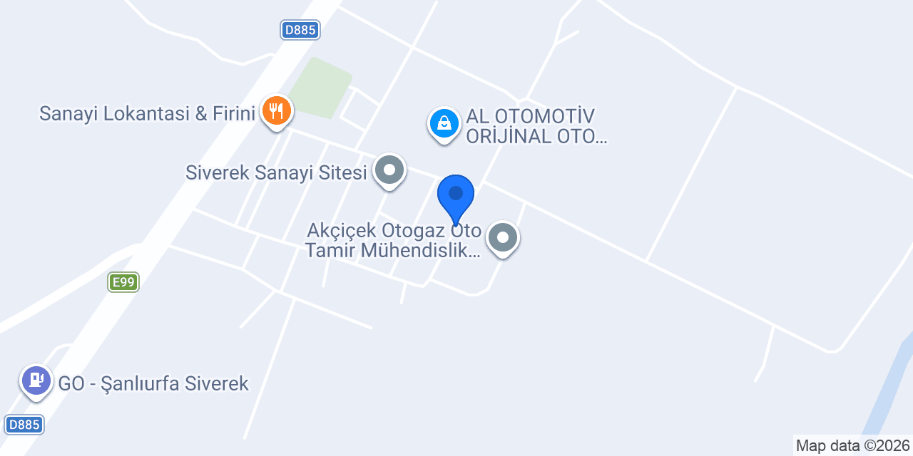 Siverek kurt Oto Tamir bakım servisi konumu
