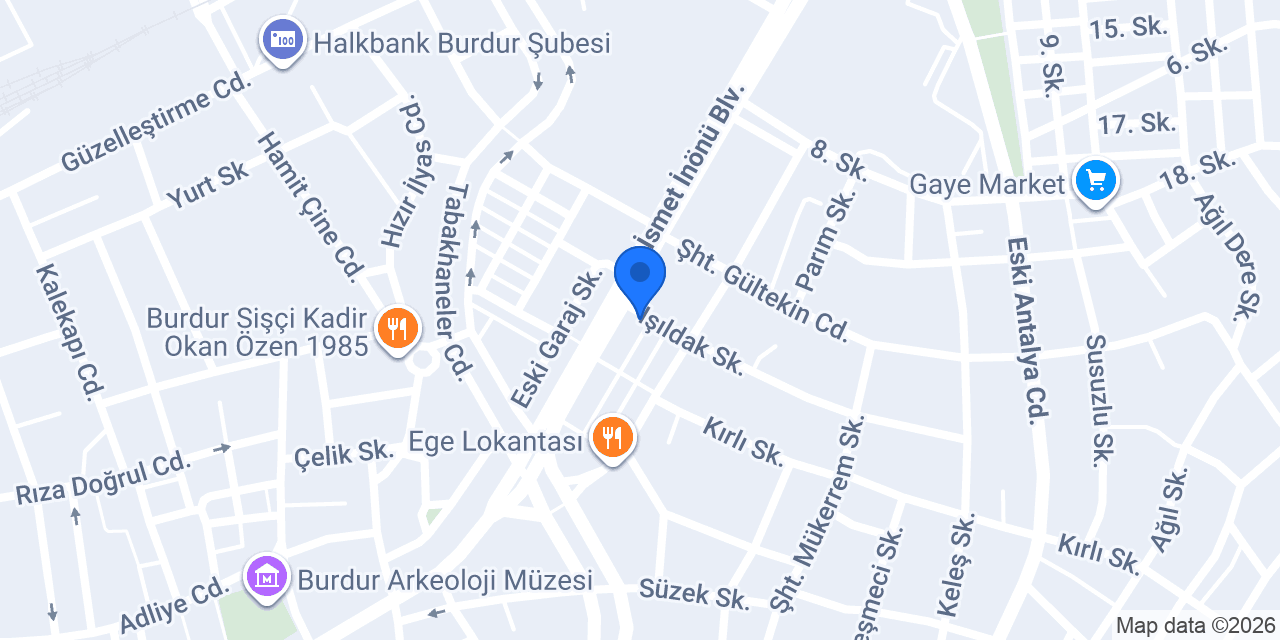 Boyacıoğlu Oto Lastik konumu