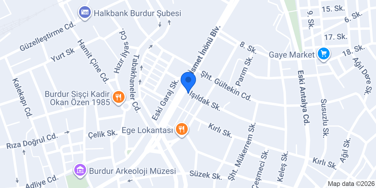 Cadde Döner konumu