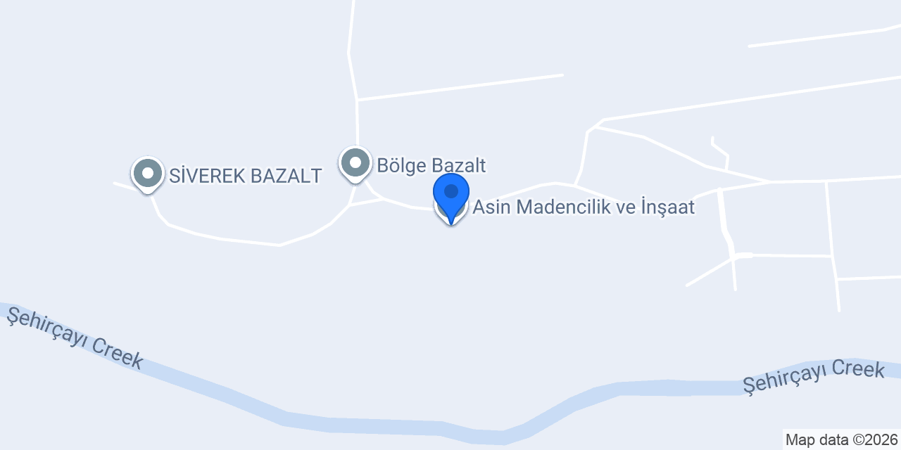 Asin Madencilik ve İnşaat konumu