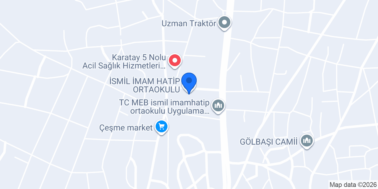 İSMİL İMAM HATİP ORTAOKULU konumu