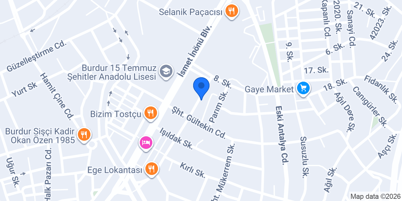 Sevgi Eczanesi konumu
