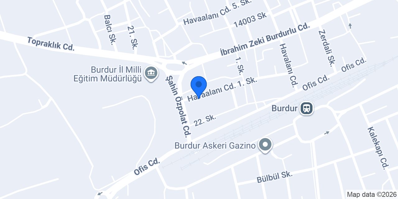 Burdur Serhendi Vakfı konumu