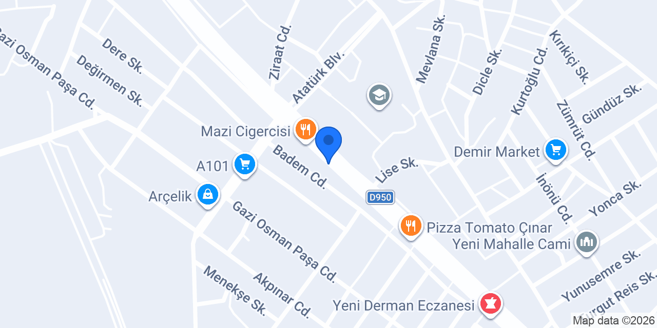 Bereket Fırını konumu