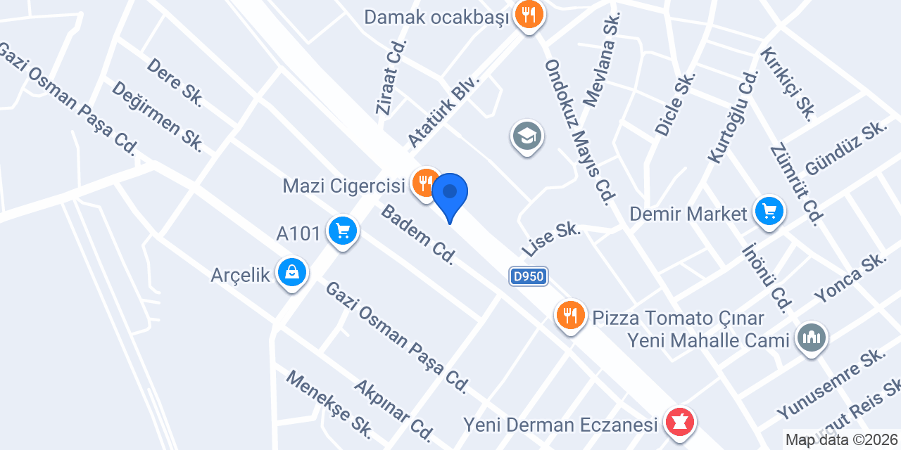 Zozan Veteriner Kliniği konumu
