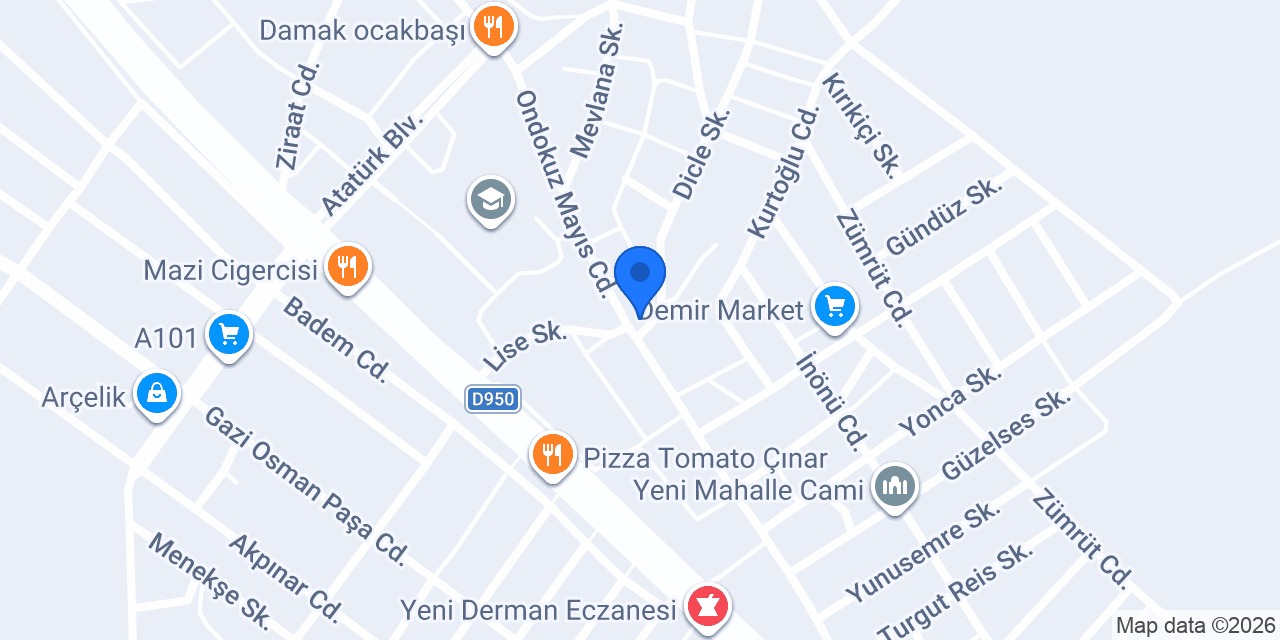 Nil Eczanesi konumu