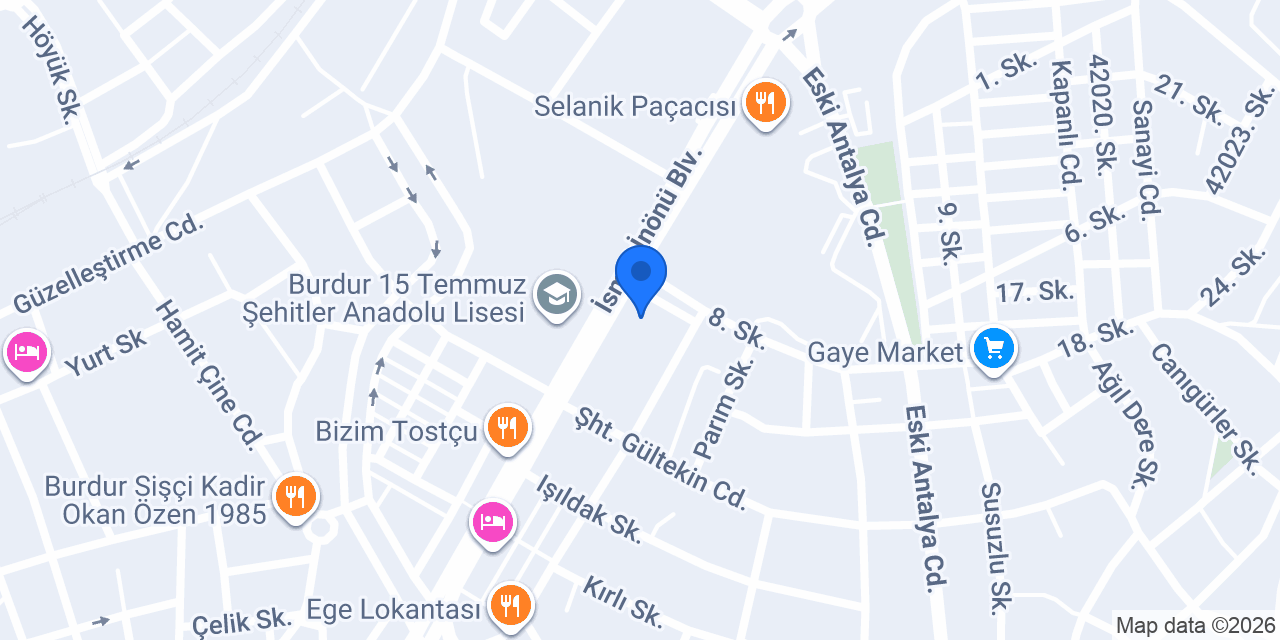 Seda Optik konumu