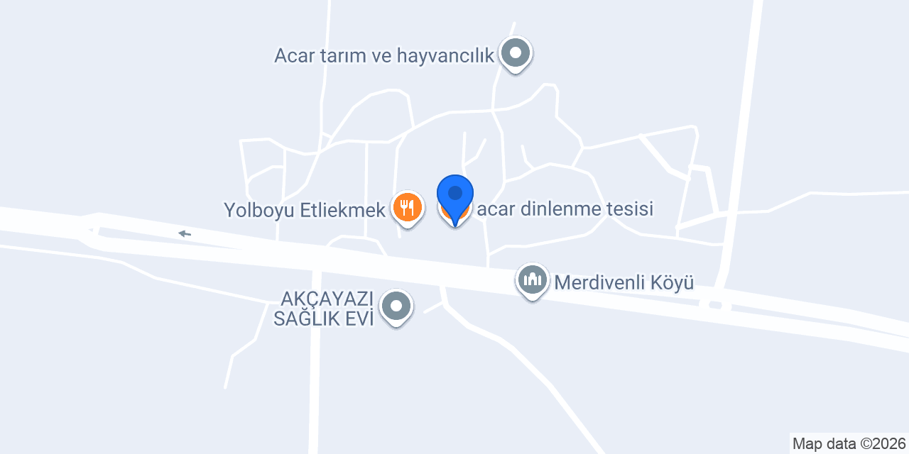 acar dinlenme tesisi konumu