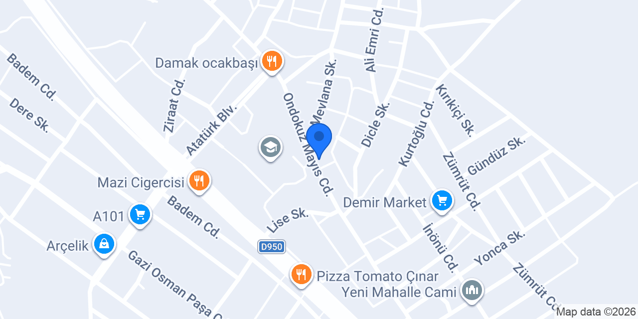 özçam terzi konumu