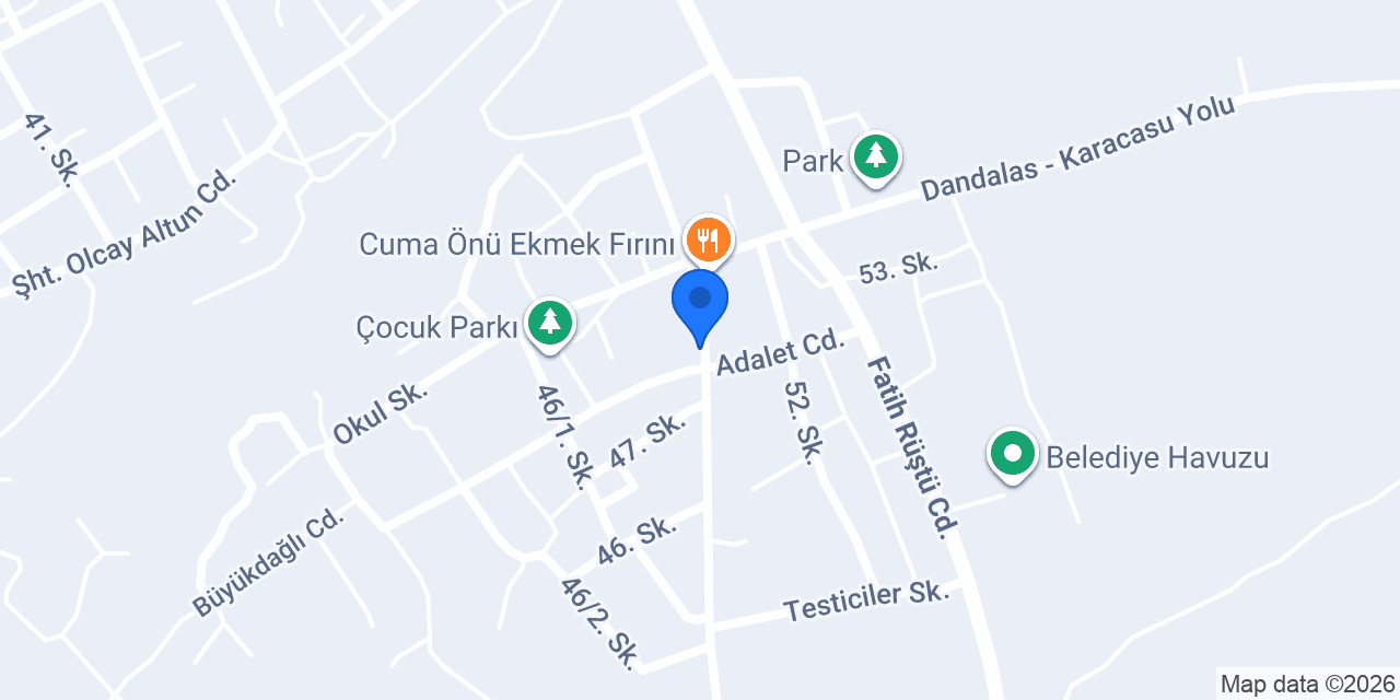 Özkan Market konumu