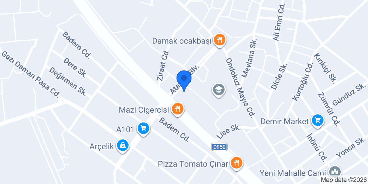 FOTO YILMAZ ÇINAR-D.BAKIR konumu