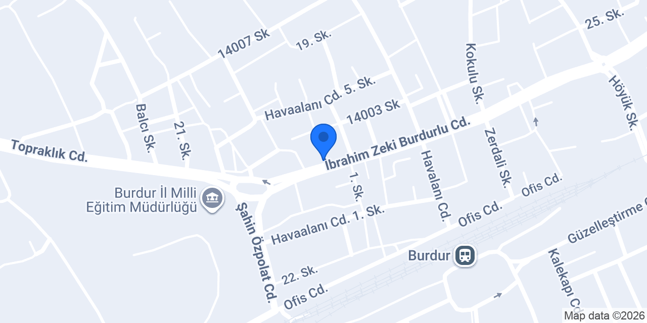DHL eCommerce - Burdur Şubesi konumu