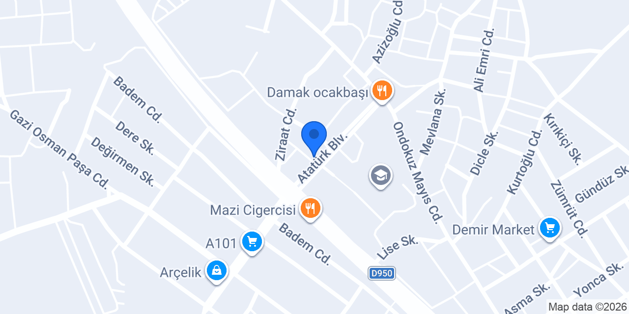 Diş Hekimi Baran Türk konumu