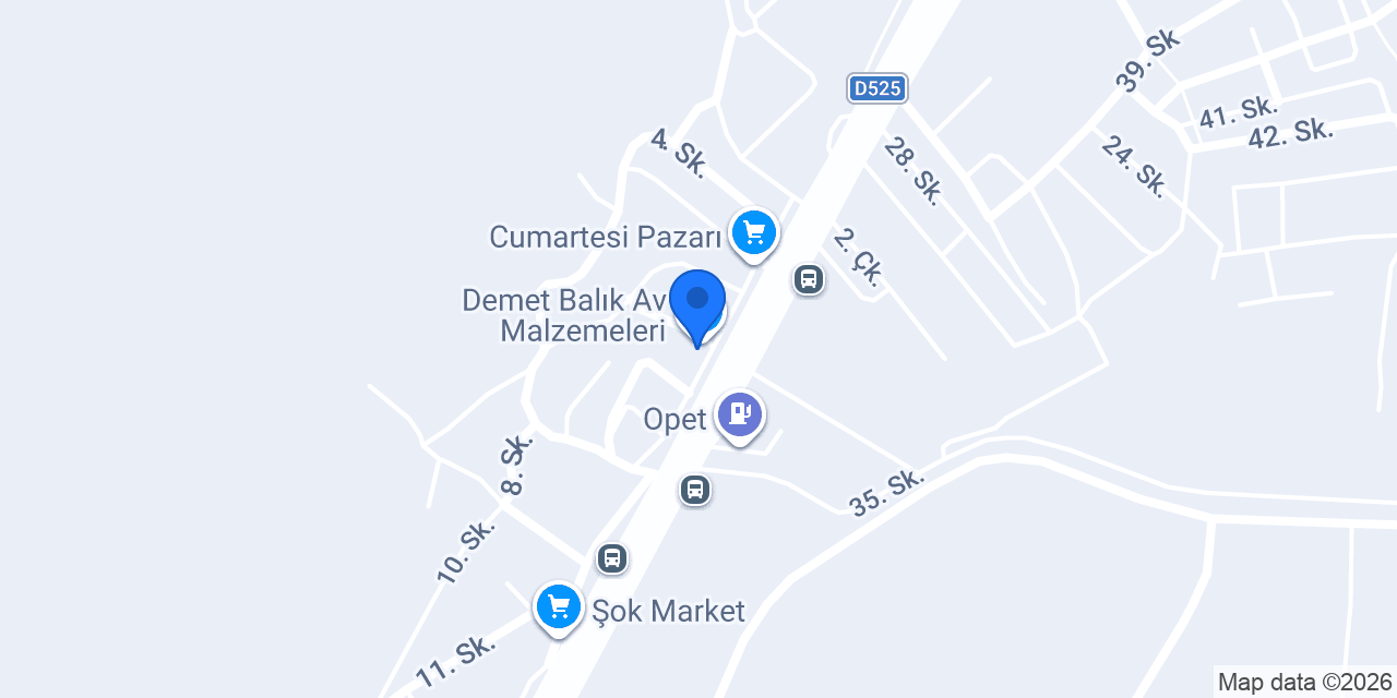 Demet Balık Av Malzemeleri konumu