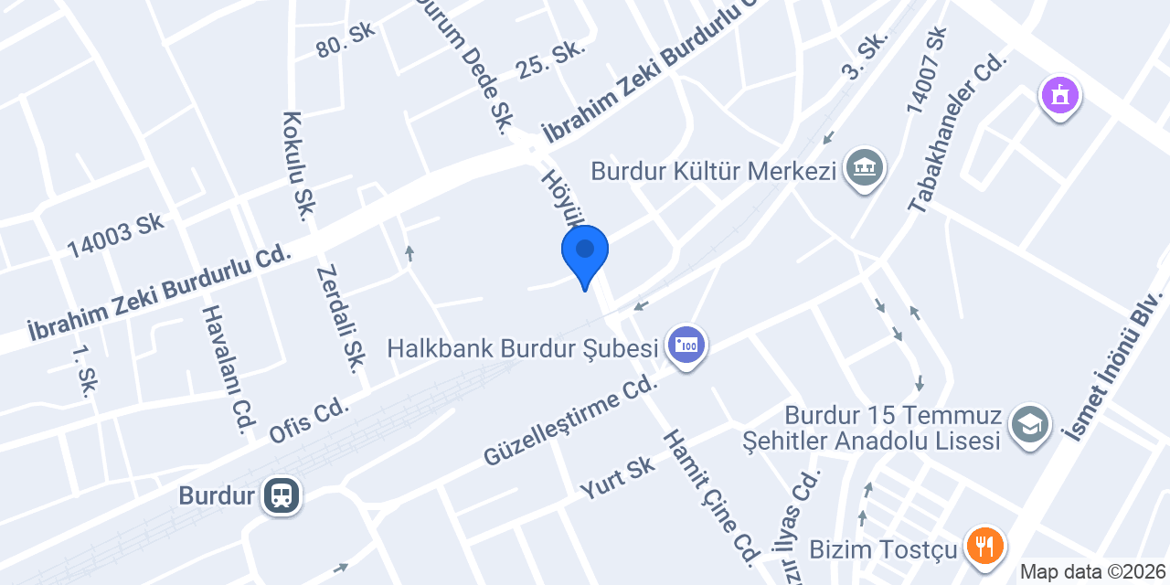 Toprak Mahsülleri Ofisi konumu