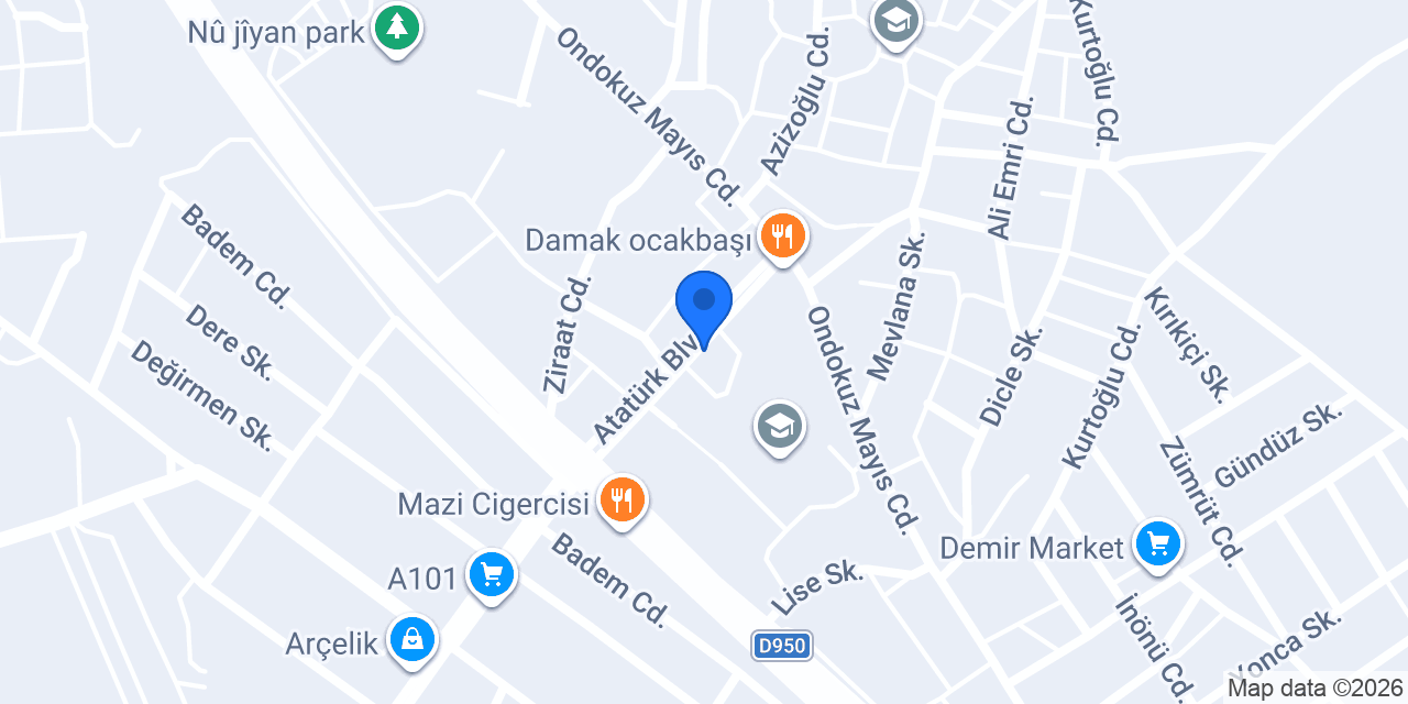 Karaca İletişim konumu
