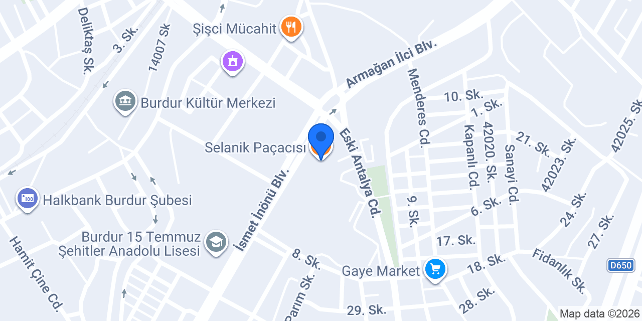 Selanik Paçacısı konumu