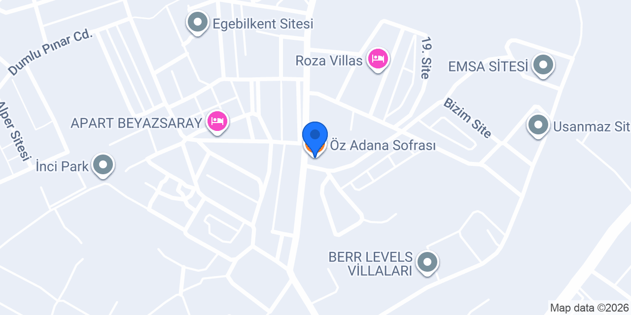 Öz Adana Sofrası konumu