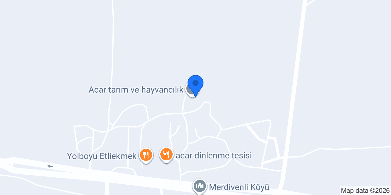 Acar tarım ve hayvancılık konumu