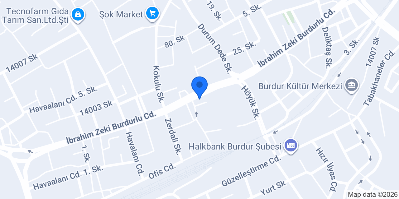 Şahin Yapı Market konumu