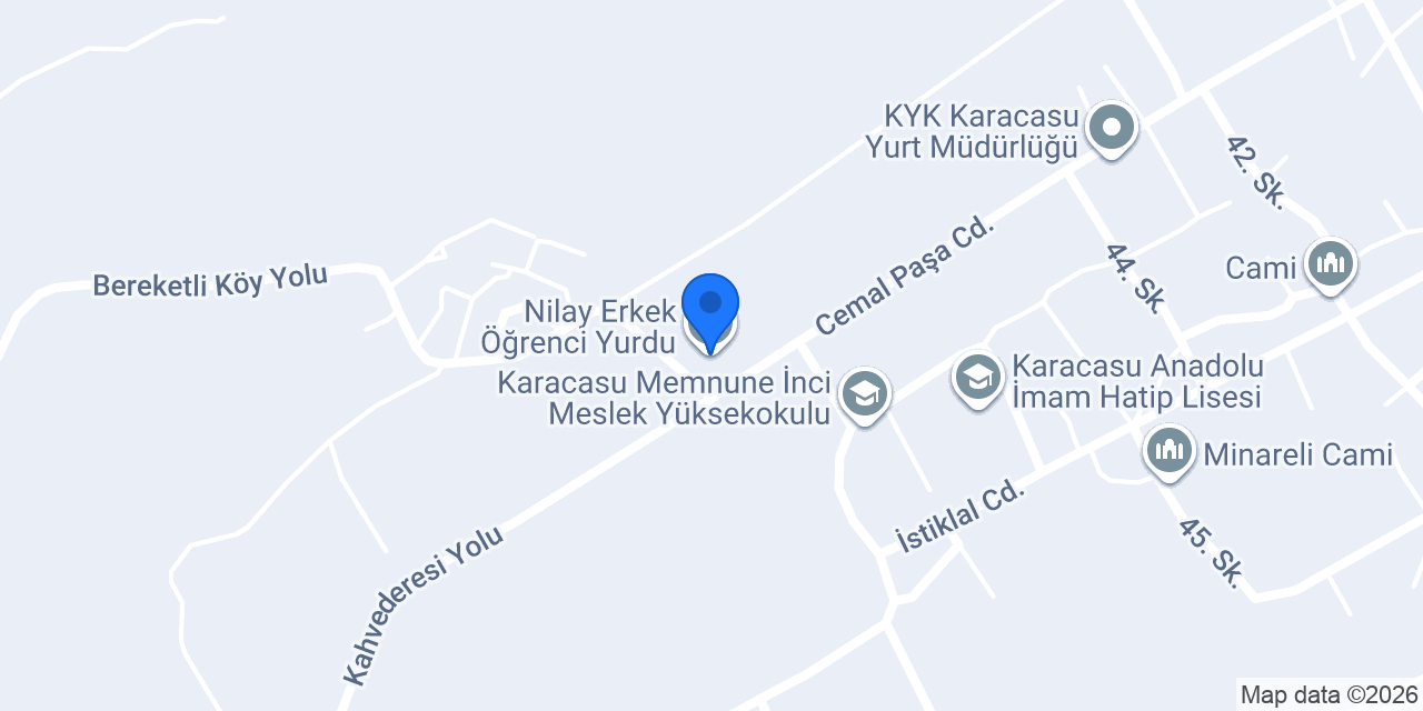 Nilay Erkek Öğrenci Yurdu konumu