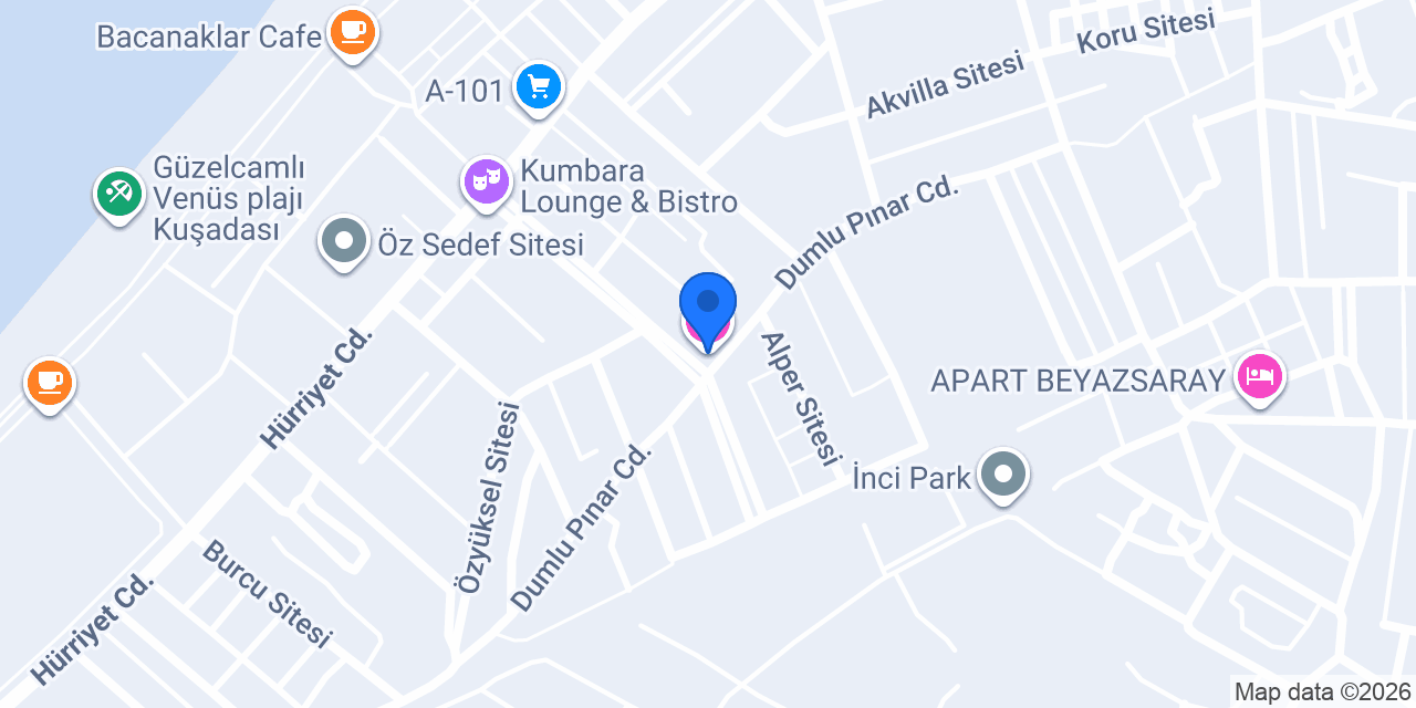 Ada Beş Kardeşler Apart konumu
