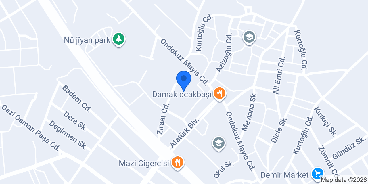Tapu Müdürlüğü konumu