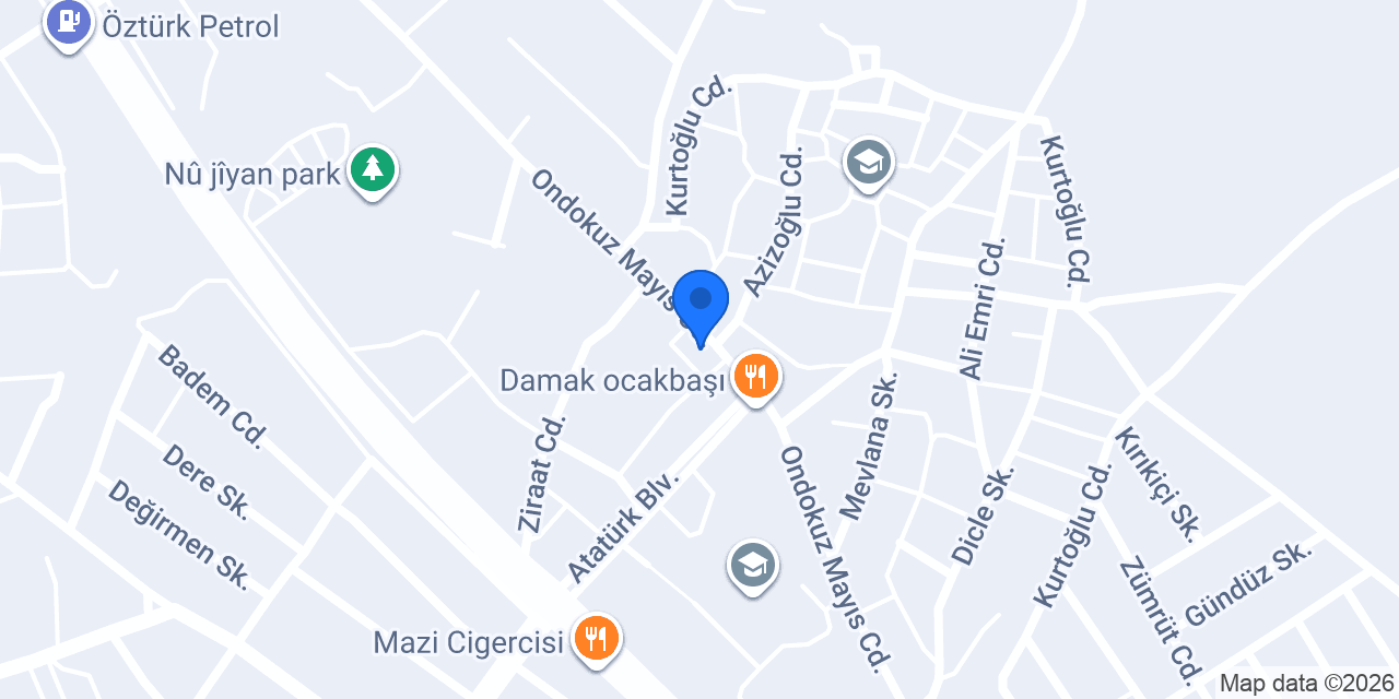Çinar ilçe oto gari konumu