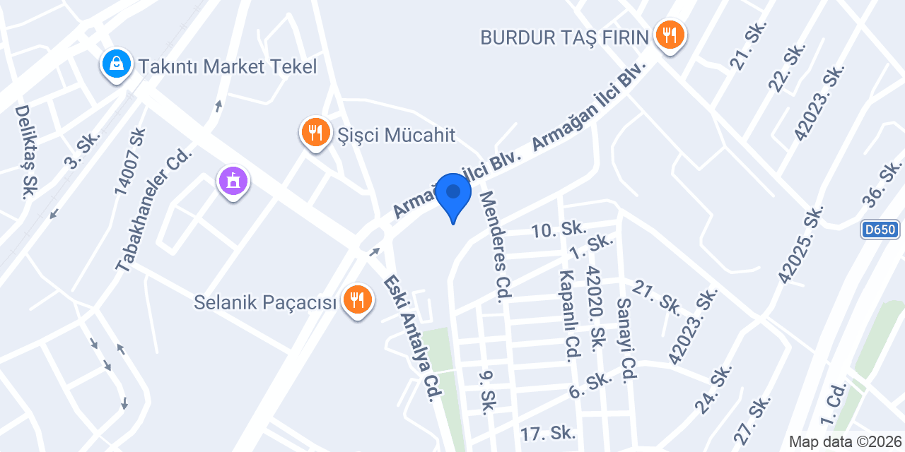 Mehmetçik Ortaokulu konumu