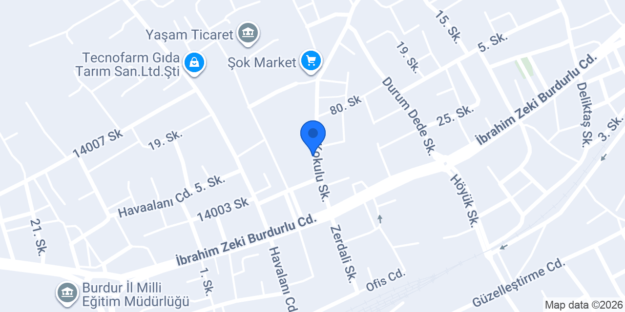 Türk Hava Kurumu Ortaokulu konumu