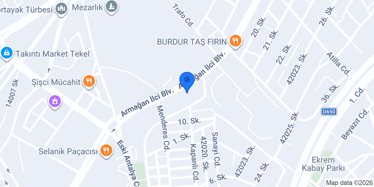 Çarçabuk Servis konumu
