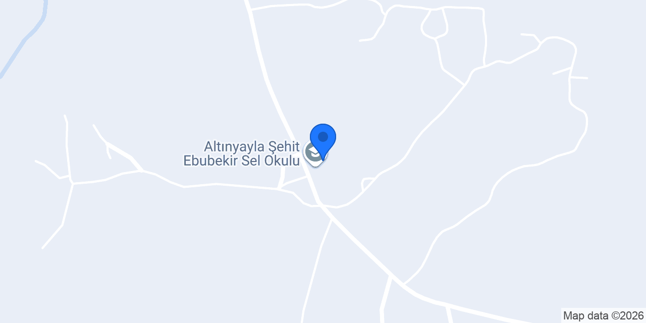 Altınyayla Şehit Ebubekir Sel Okulu konumu