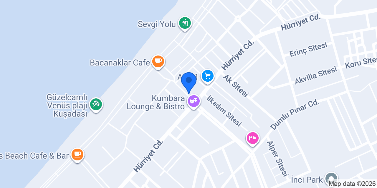 Antilop Coffe & Burger konumu