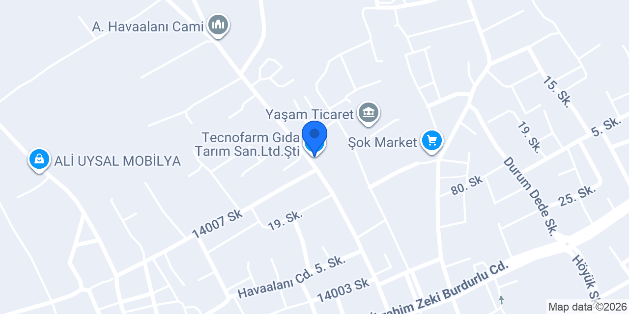 Tecnofarm Gıda Tarım San.Ltd.Şti konumu