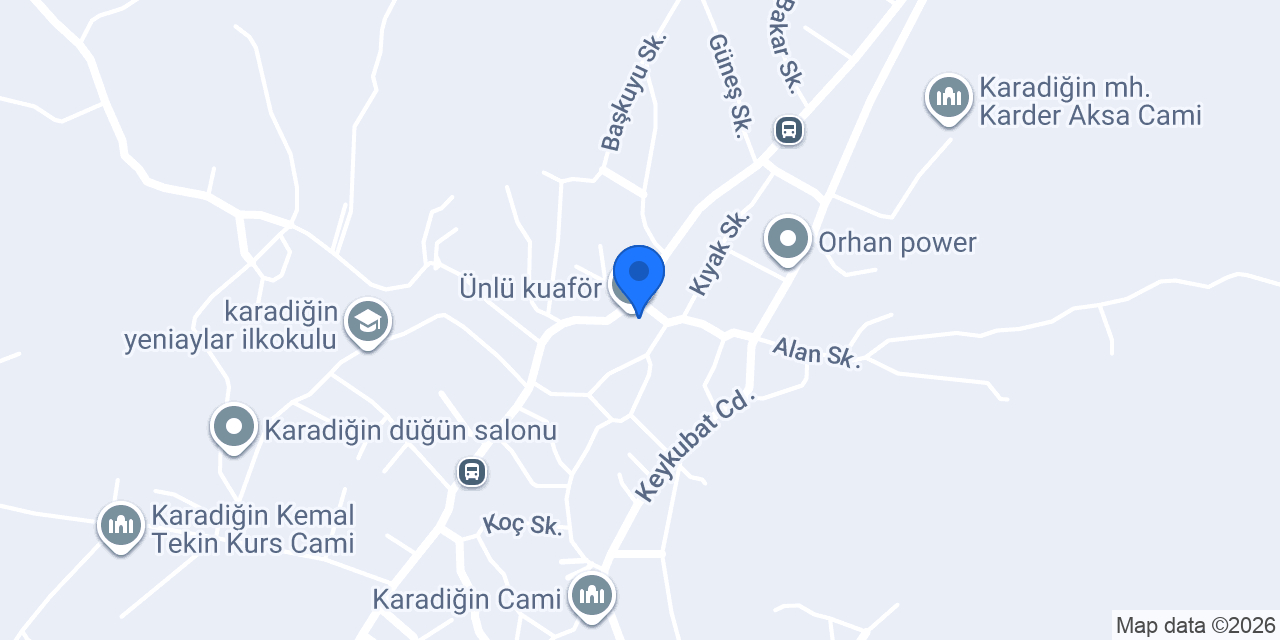 Ünlü kuaför konumu