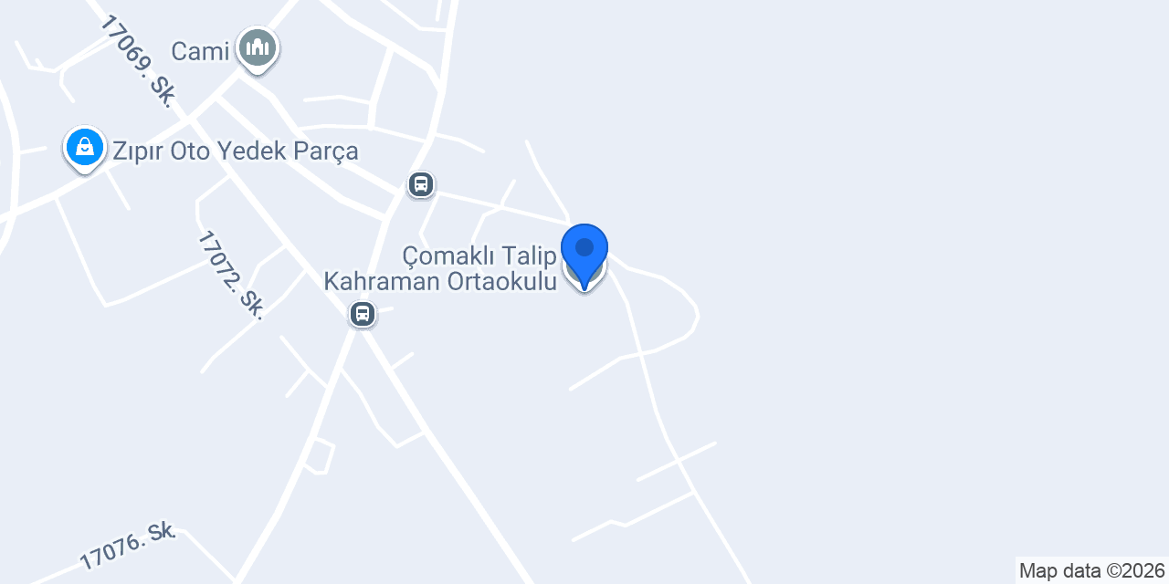 Çomaklı Talip Kahraman Ortaokulu konumu