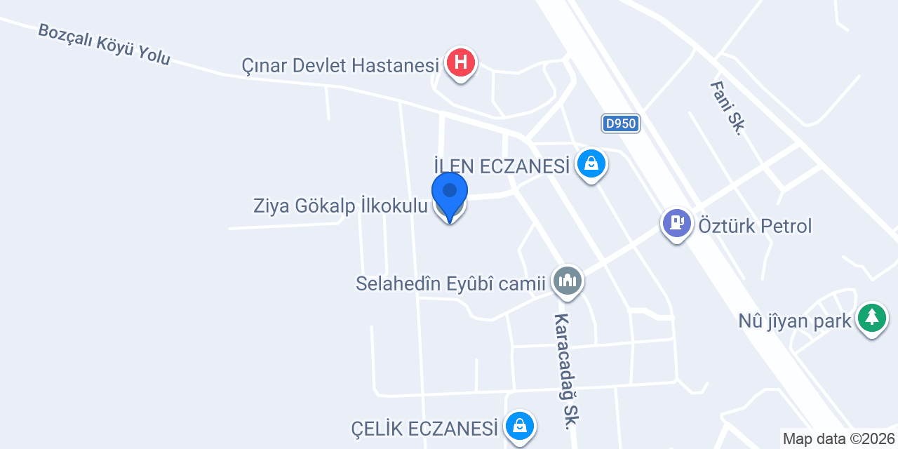 Ziya Gökalp İlkokulu konumu
