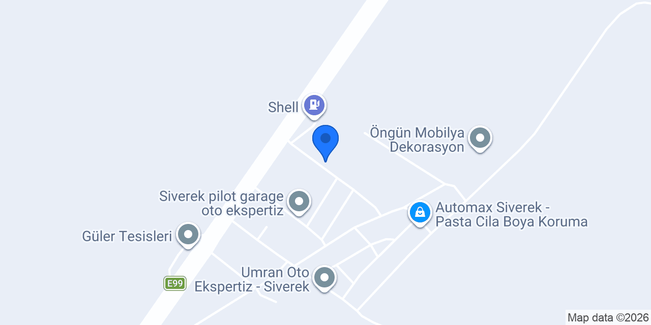 Pınar Otomotiv konumu