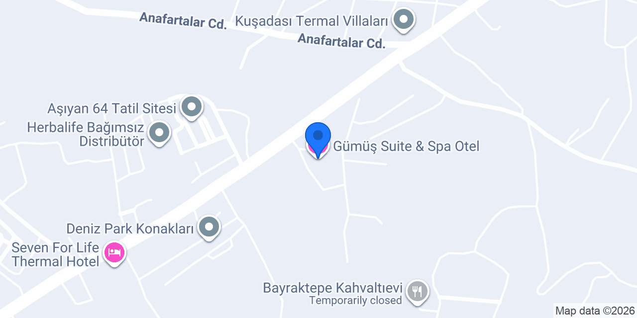 Gümüş Suite & Spa Otel konumu