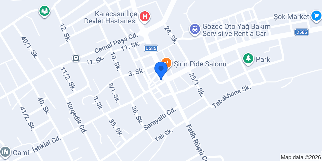 Tapu Müdürlüğü konumu