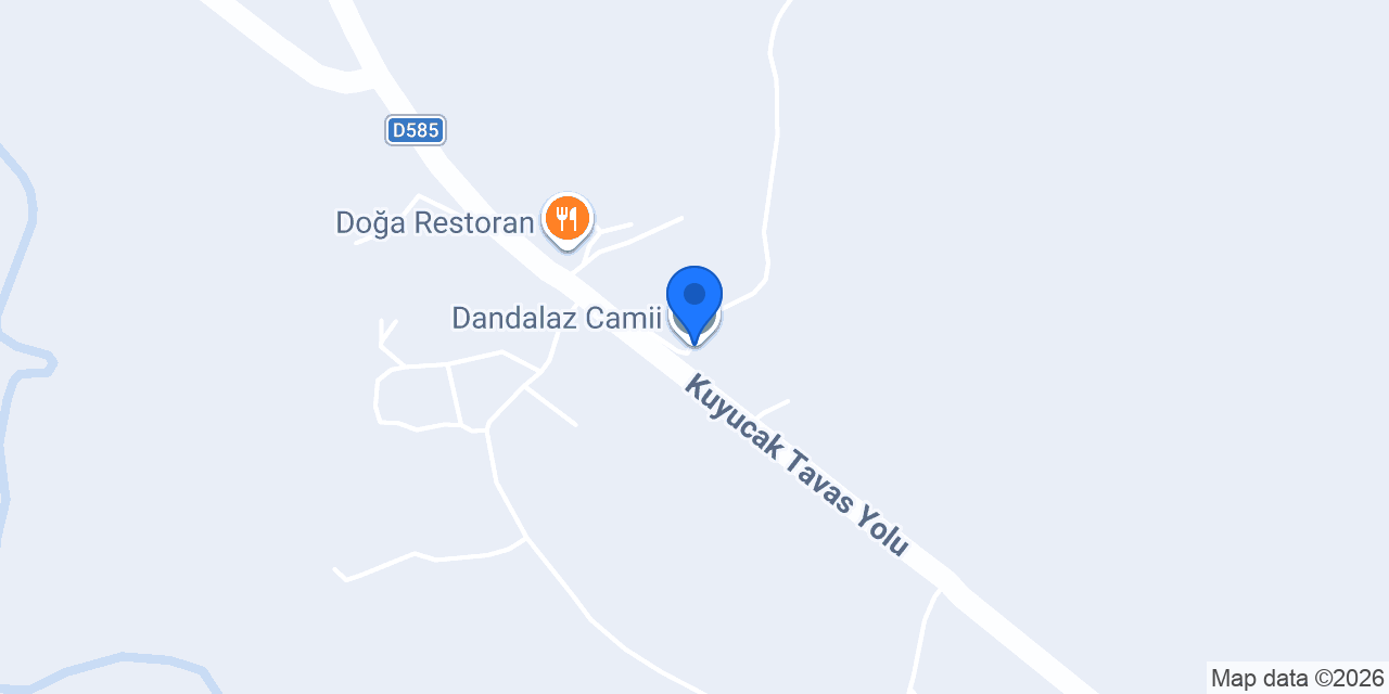 Dandalaz Camii konumu